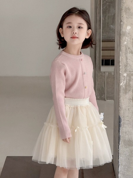 時間新作 お子さん服 トップス 好いたらしい 編み物 プルオーバー ジレー かっこ良い 韓国風 ニット・セーター-レディースファッション