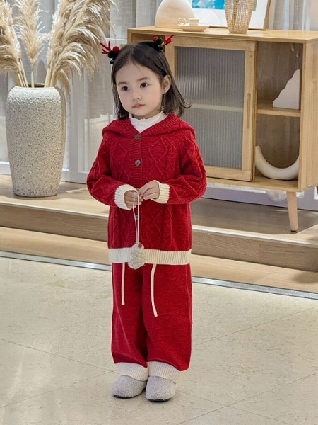秋冬新作 クリスマス 赤ちゃん服 編み物 セットアップ クリスマス出で立ち 防寒 生あたたかい Merry Christmas