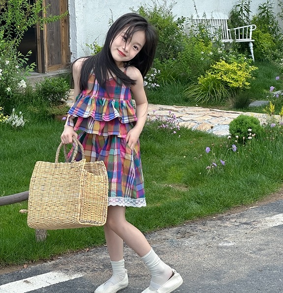 夏新作 韓国風子供服 ベビー服 キッズ服 キャミソール トップス+ショーツ 2点セットINS