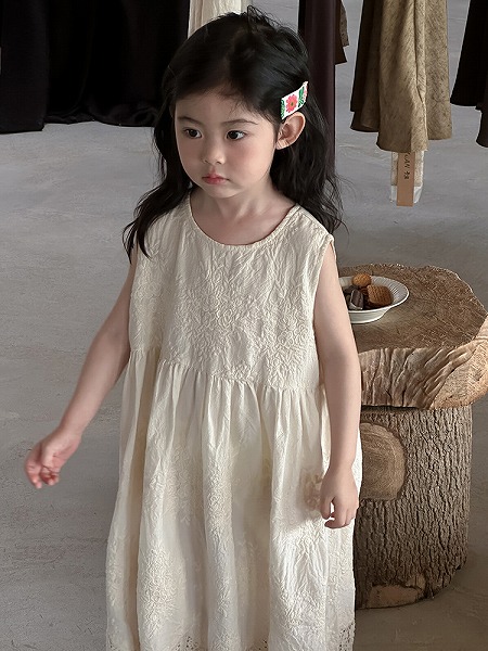 夏新作 韓国風子供服 ベビー服 キッズ服 ノースリーブ ワンピース スカート 夏服