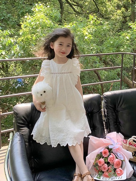 夏新作 韓国風赤ちゃん服 キッズ服 ベビー服 ノースリーブ スコート 衣装