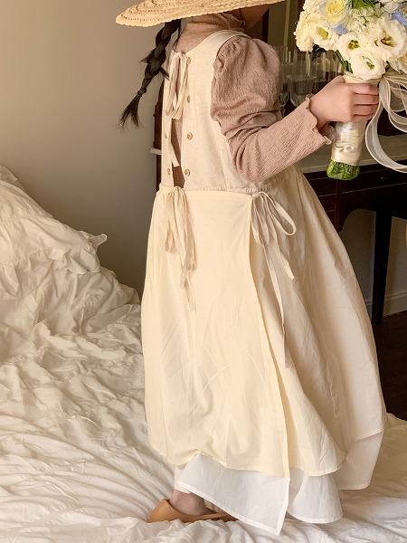 春新作 韓国風子供服 キッズ服 ベビー服 サロペットスカート ワンピース 春秋服