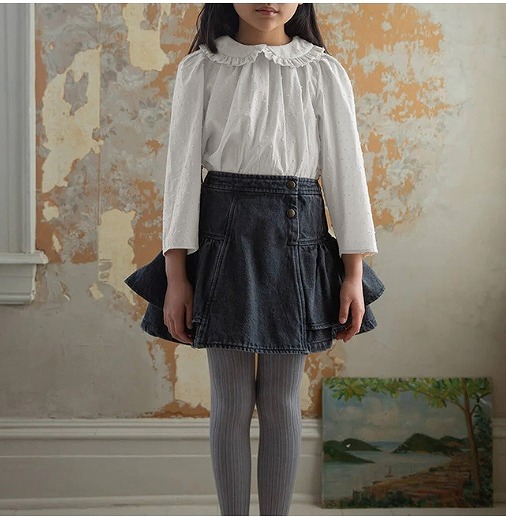 INS秋新作 韓国風子供服 ベビー服 キッズ トップス 長袖 Tシャツ ブラウス 2色|ドレミファソラ・ねこ