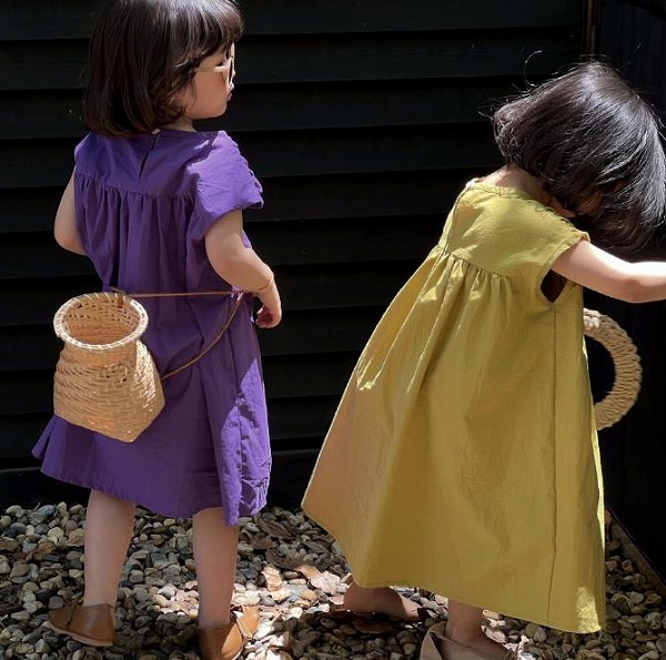 夏新作 韓国風子供服 ベビー服 キッズ 女の子 半袖 ワンピース