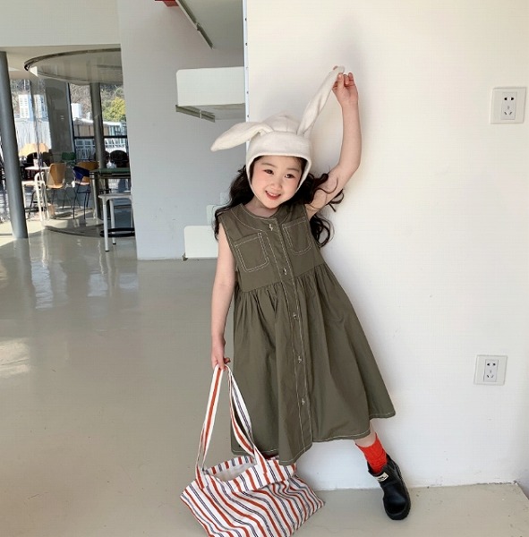 新作 韓国風赤ちゃん服 ベビー服 スコート 好いたらしい ノースリーブ 衣装 御姉さん