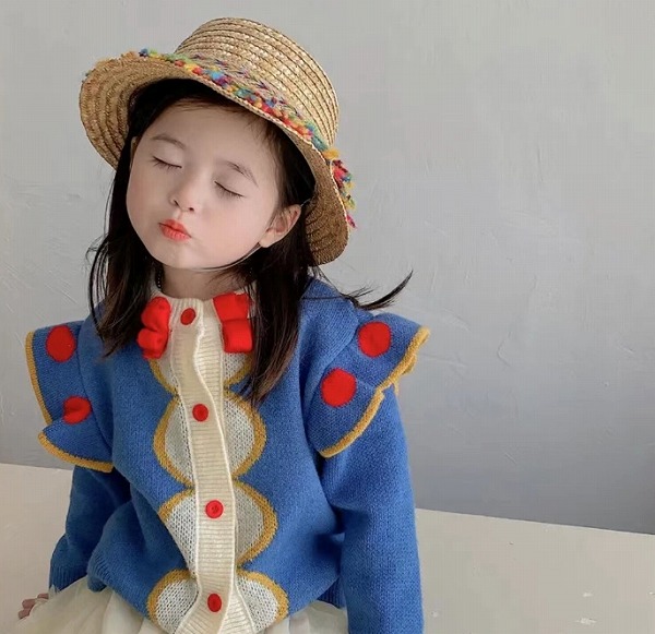秋冬新作 韓国子供服 子供服 トップス ニット 長袖 カジュアル キッズ服 90-140CM｜ドレミファソラ・ねこ