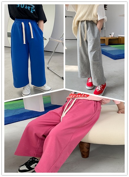 春夏新作 韓国風赤ちゃん服 ベビー服 ロング丈 デニム ズボン 分かりやすい ボトムス 御姉さん ズボン 3色