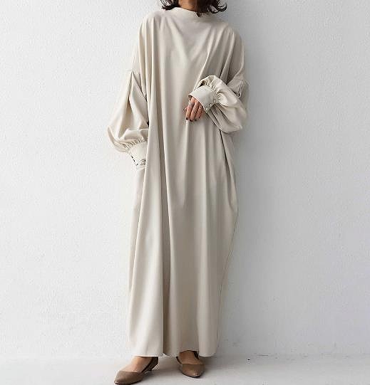 年春の新作お召しもの ロングスコート ラウンドのど首 提灯捩り