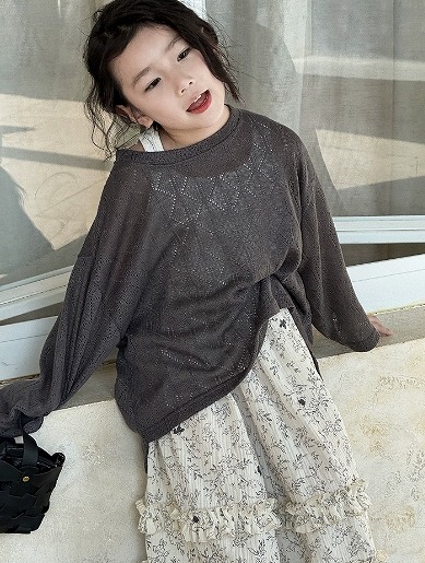 新作 トップス 韓国風子供服 子供服 90cm～150cm ニット2色