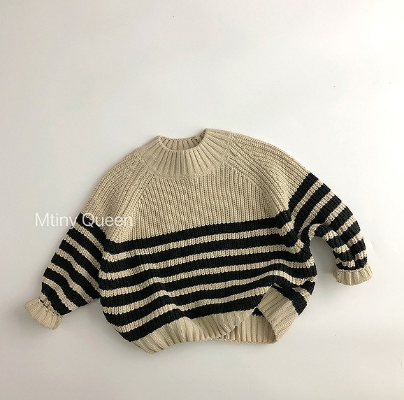 秋冬新作 子供服 トップス ニットベース 可愛い セーター ニッ ト 韓国風