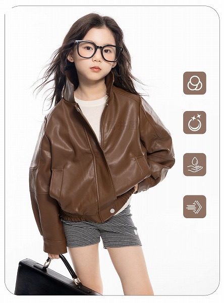 冬新品 韓国風赤ちゃん服 ベビー服 キッズ服 ライダースジャケット 革ジャン 厚地の外套お出かけ 好いたらしい