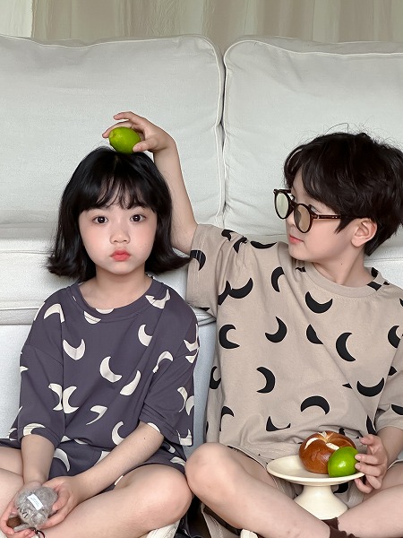 夏新作 キッズ服 ベビー服 半袖 Tシャツ ショートパンツ セットアップ 兄妹服 姉弟服