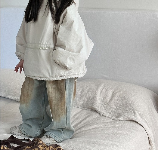 INS 韓国子供服 ボトムス ズボン カジュアル キッズ服 ベビー服 デニムパンツ 男女兼用