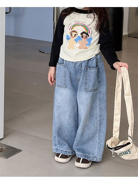 INS 韓国子供服 ボトムス ズボン カジュアル キッズ服 ベビー服 デニムパンツ 男女兼用 6,559円