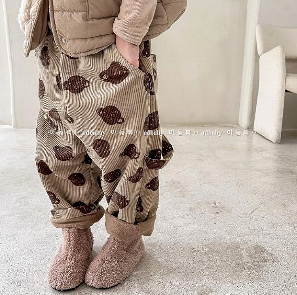秋冬新作 韓国風子供服 ベビー服 キッズ 男女兼用 パンツ おしゃれ 裏起毛 厚手