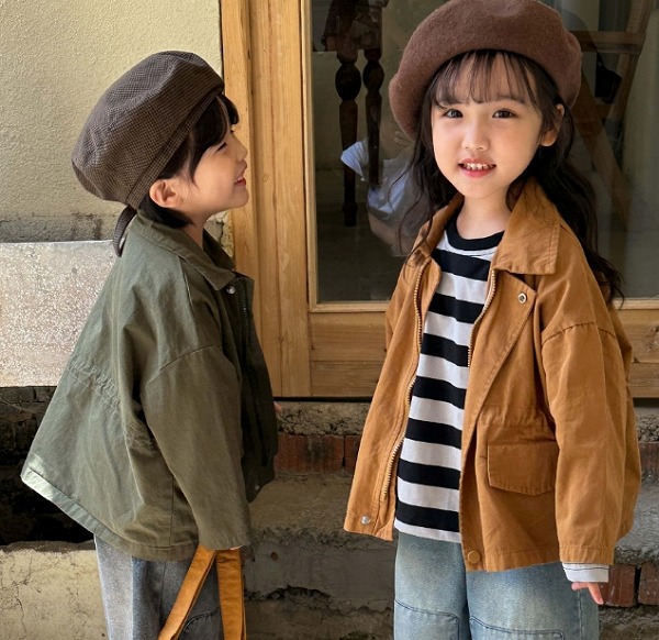 INS秋新作 韓国風子供服 ベビー服 キッズ服 コート ジャケット 長袖 トップス 2色