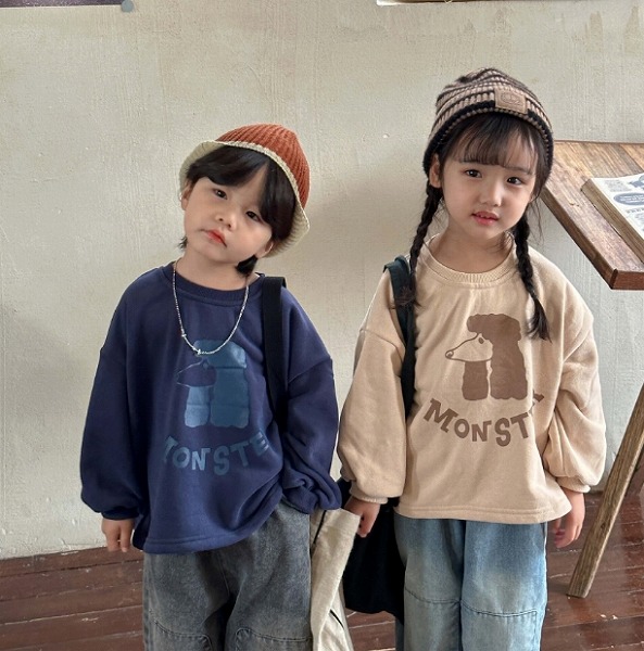 INS秋新作 韓国風子供服 ベビー服 キッズ服 裹起毛 パーカー 厚手 長袖 トップス 2色