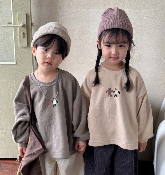 INS秋新作 韓国風子供服 ベビー服 キッズ服 裹起毛 パーカー 厚手 長袖 トップス 2色