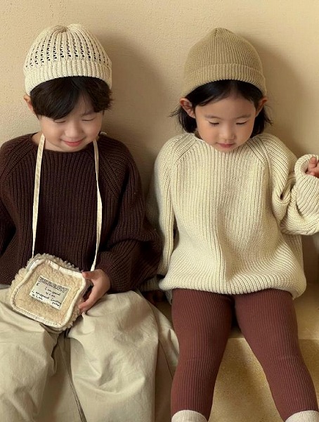 【秋冬新品】子供服 韓国風子供服 ベビー服 セーター 女の子 男の子 ニット コート シンプル