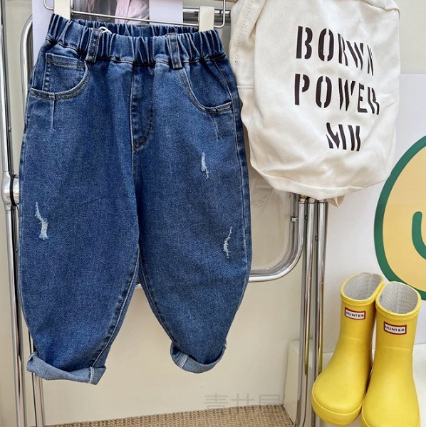 秋冬新作 かわいい ズボン キッズ服 ベビー服 ロングパンツ 韓国子供服 ジーパン 90-130CM