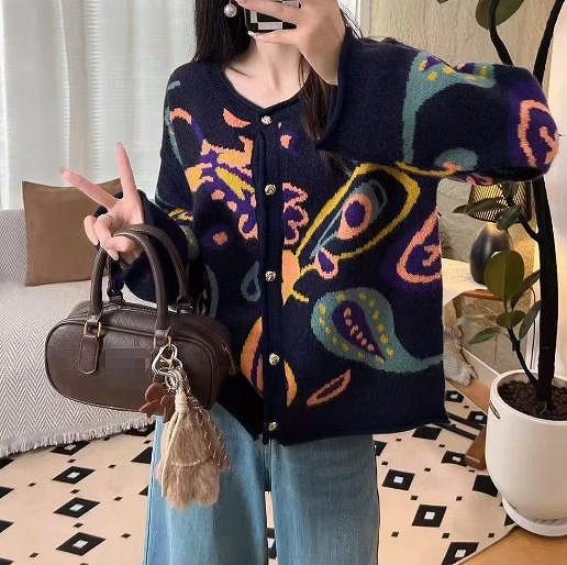 秋冬新作 韓国風 レディース服 セーター アウター カーディガン