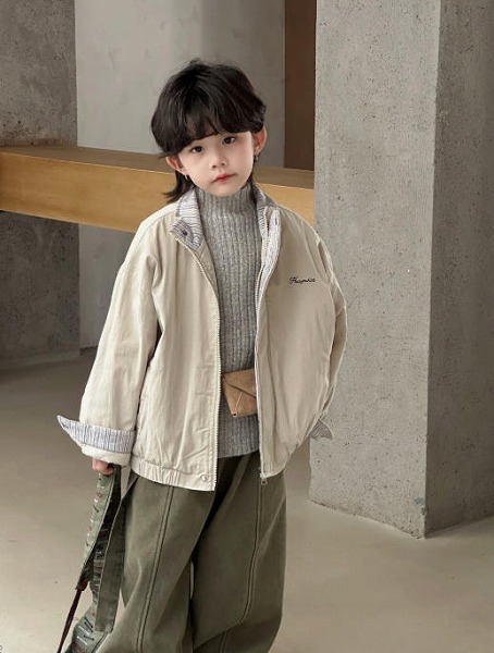 【秋冬新作】韓国風 子供服 ベビー服 キッズ 男女兼用 長袖 コート 厚 90-150cm