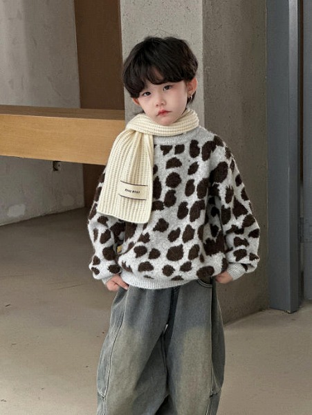 【秋冬新作】韓国風 子供服 ベビー服 男女兼用 長袖 ニットセーター 90-150cm