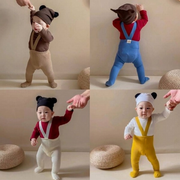 春新作 ちびっ子ズボン 上っ張り ちびっ子レギンス 韓国ちびっ子服 キッズ S/M/L 韓国 9色