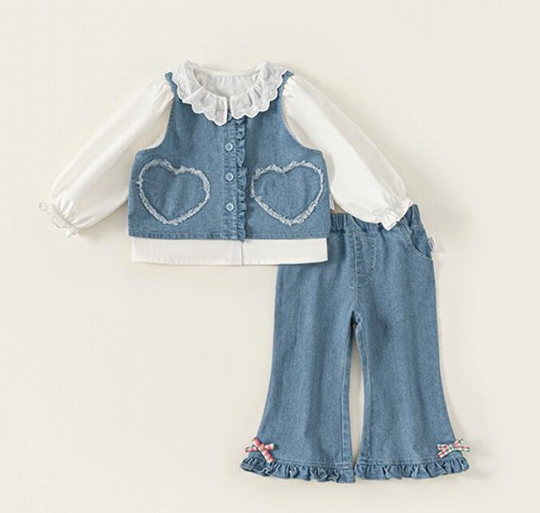 NEW新品★子供服　セットアップ★80～140｜ドレミファソラ・ねこ