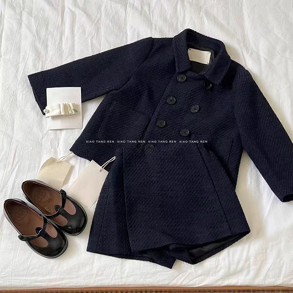 新品★赤ちゃん服 厚地の外套+ズボン セットアップ★90糎～140糎