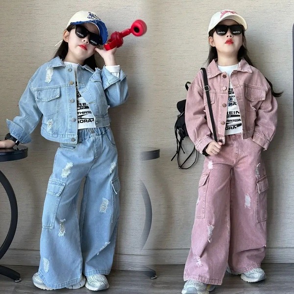 新品★赤ちゃん服 厚地の外套+ズボン セットアップ★120～170 2色