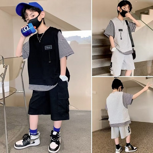 新品★子供服　セットアップ★110cm～170cm 2色