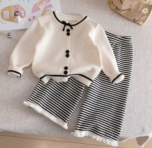 新作 キッズ服　トップス　カーディガン　ズボン　セットアップ★80－130CM