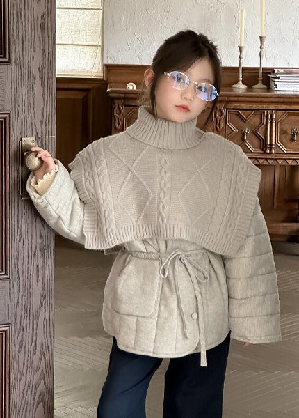 新品 お子さん服 キッズ 消音装置  厚地の外套 上衣 100-160コマーシャル レディースファッション-コート・ジャケット