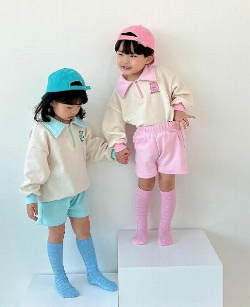 新品　子供服 トップス+ショートパンツ　セットアップ　80-120CM