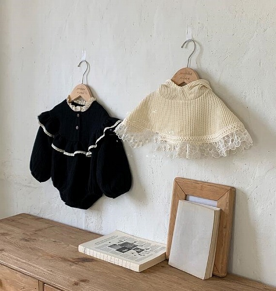 新品　ベビー服　トップス　ブラックロンパース　カバーオール　66-90