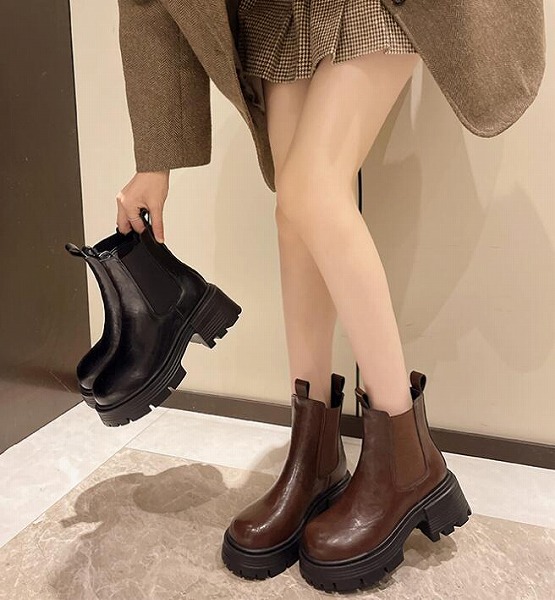新入荷 レデイーズ 加絨保温 ブーツ 靴 2色 引き舟35-40