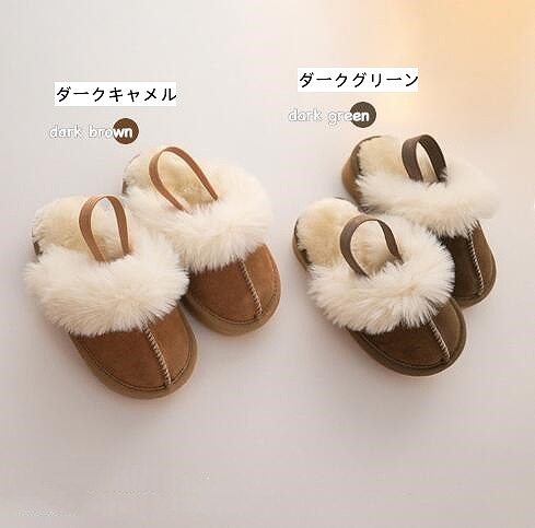 新入荷　子供靴　加絨保温　スリッパ　靴　★2色　タグ23-32