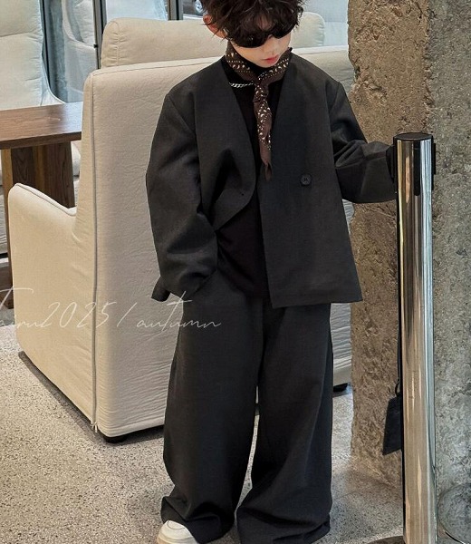 新作 　キッズ服　TR コート+ロングパンツ　ズボン　スーツ★100－160CM
