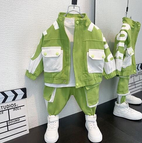 秋冬新品　キッズ服　ジャケット＋ロングパンツ　セットアップ　120-170ｃｍ