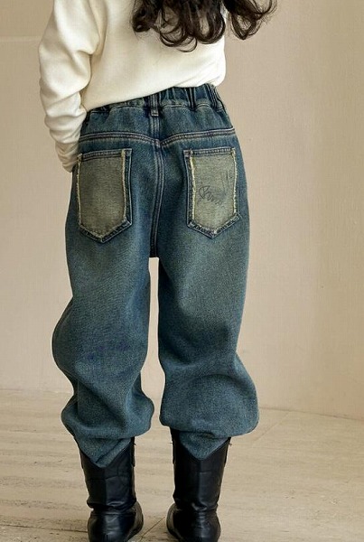 赤ちゃん服 キッズ ボトムス ジーンズズボン ロングズボン下 デニム 110-160