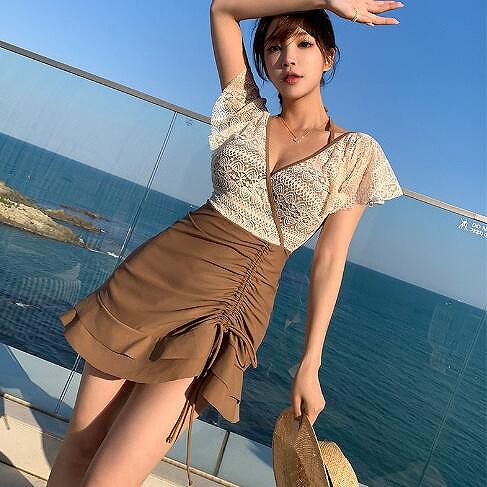 新品レディース水着 連体式水着 温泉可用 水泳用 ラッシュガード