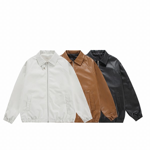 メンズ・PU厚地の外套・秋と冬・アウター・人となり・ジャケットトップス・M～5XL 3色