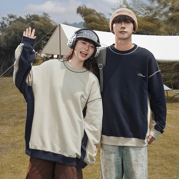 男女兼用トップス・ゆとり・スウェット・アウター・気質・原宿風・M～XXL 2色