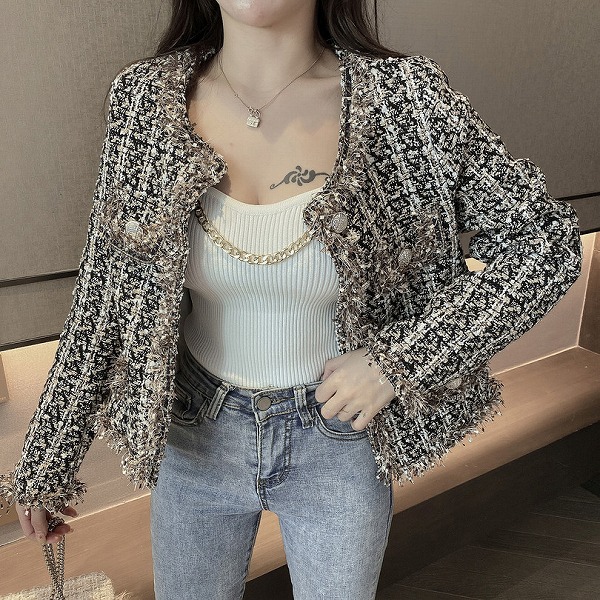 韓国ファッションオシャレ　ジャケット　レディース新作｜ドレミファソラ・ねこ