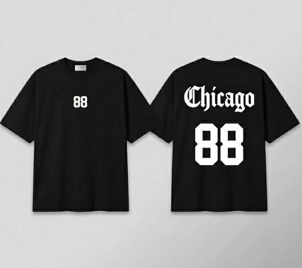 表どおりロゴタイプChicago88濫りがわしいプルオーバー
