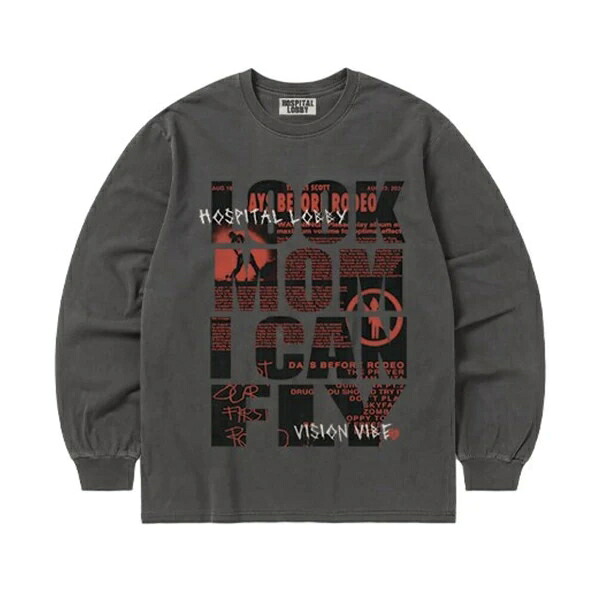 グラフィックレタリング長袖Tシャツ ピグメントウォッシング 綿100% ユニセックス 男女兼用 秋冬新作 メンズ レディース カットソー 韓国製 ゆったりシルエット トップス カジュアル ストリート おしゃれ 春秋コーデ 着回し力抜群 快適な着心地|ドレミファソラ・ねこ