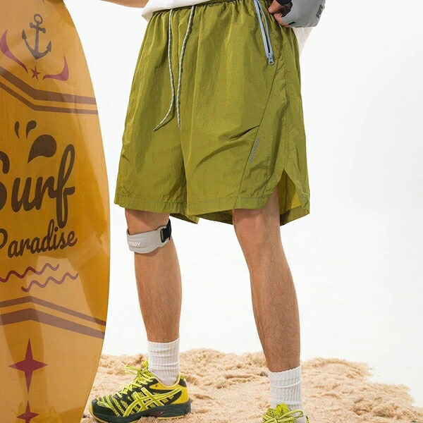 夏新作 ショートパンツ メンズ アウトドア 防水 ハーフ サイクリング ハイキング トレッキング キャンプ 登山 水陸両用 速乾 軽量 おしゃれ 快適 動きやすい 膝上丈 カラフル ファッション スポーツ カジュアル 普段着|ドレミファソラ・ねこ
