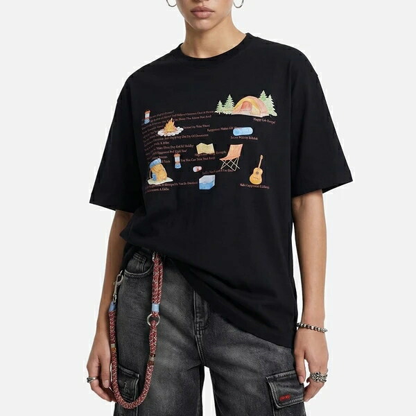 夏新作 Tシャツ メンズ ブランド レトロプリント アメリカン 半袖 トップス 。ヘビーウェイトコットン使用。ボクシーシルエット。一枚でもインナーでも活躍。ストリートスタイル。ヴィンテージ感。カジュアルコーデ。|ドレミファソラ・ねこ