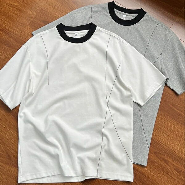 春夏新作 Tシャツ ユニセックス クルーネック ベーシック 通勤 半袖 トップス 春夏新作ユニセックスTシャツ クルーネックベーシック通勤半袖トップス きれいめシルエット オフィスカジュアル 大人カジュアル 上質コットン 快適な着心地 男女兼用|ドレミファソラ・ねこ